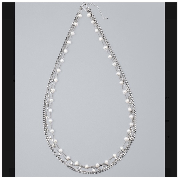 WHBM FRESHWATER PEARL LONG NECKLACE - Picture 2 of 2